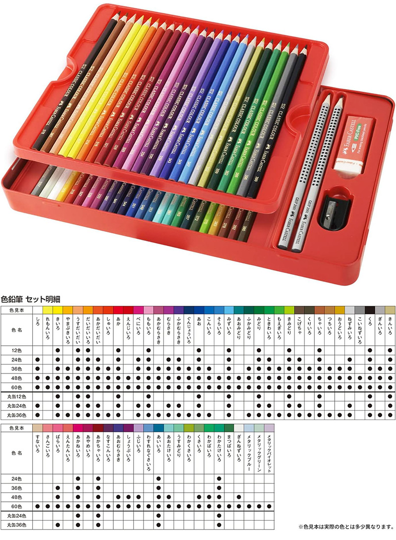 ファーバーカステル FABER-CASTELL 油性色鉛筆 平缶 48色セット TFC-CP