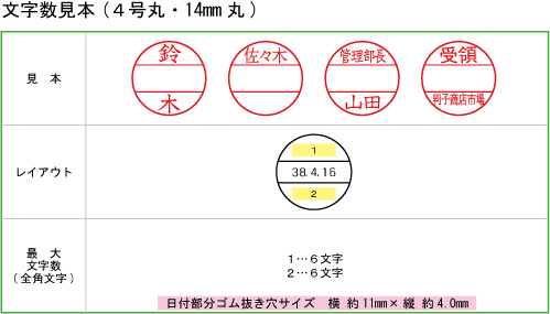 14mm丸レイアウト見本