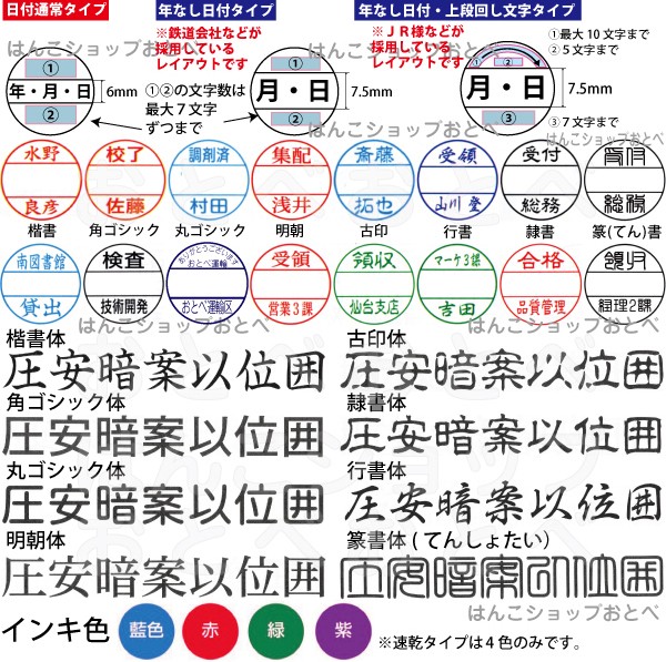 チケッター 速乾 スタンパー シャチハタ データー差替印 日付 差替え JR 鉄道 検札 車掌 スタンプ はんこ ハンコ 判子 日付印 データ印