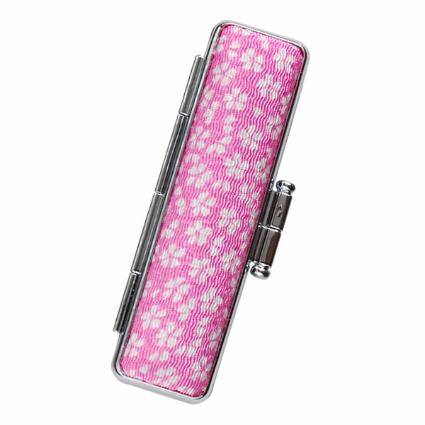 印鑑 はんこ オランダ水牛印鑑ちりめんケースセット「桜草」10.5 12.0mm 認印 女性 銀行印 (ゆうメール) (HK060) | はんこ祭り | 02