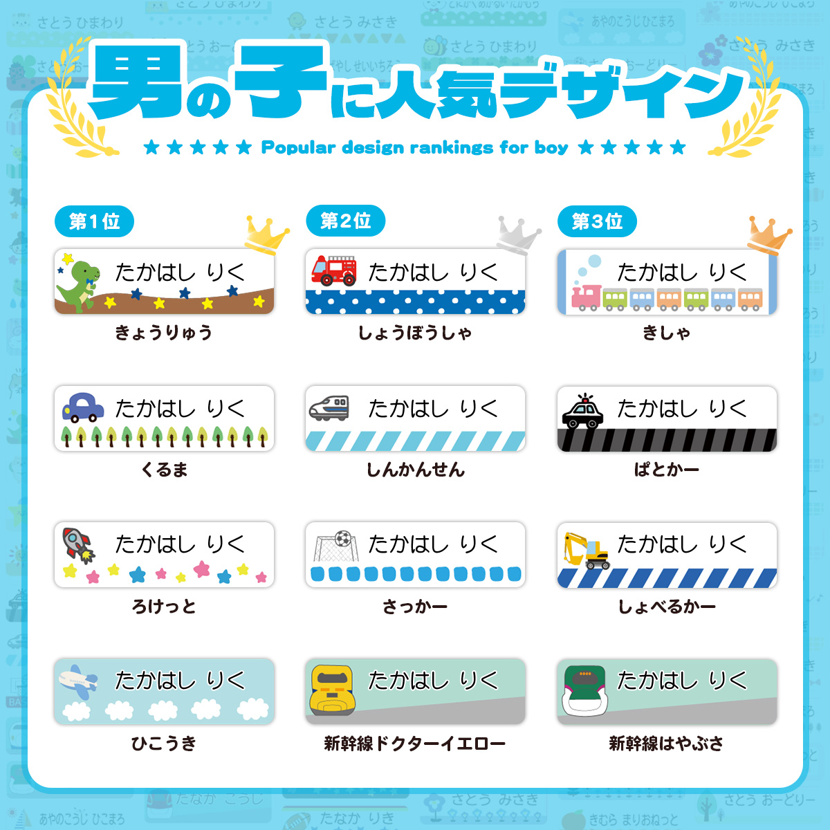 ハンコヤストア お名前シール おなまえシール 最大833枚 耐水 入園準備