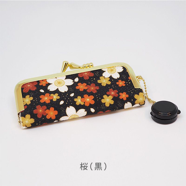 ④꙳★*゜ 押し花 オーダー  印鑑ケース 朱肉付き 印鑑ケース キレイはんこ 10.5mm-12.0mm用 朱肉付き かわいい がま口