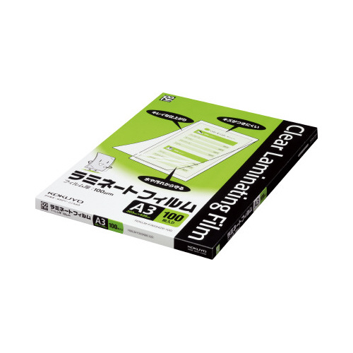 パウチフィルム Ａ３サイズ　３０３×４２６ｍｍ　１００枚