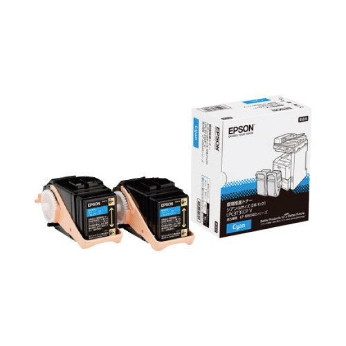 EPSON LPC3T31CPV シアン トナーカートリッジ Мサイズ　2箱 Amazon | EPSON LPC3T31CPV環境推進トナー シアン Mサイズ 2本パック