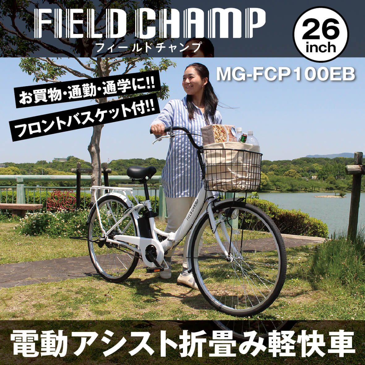 FIELD CHAMP 電動自転車 折りたたみ 電動アシスト 自転車