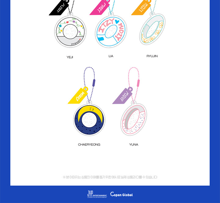 イッジ 公式 アクリル キーリング OFFICIAL ACRYL KEYRING (ITZY POP