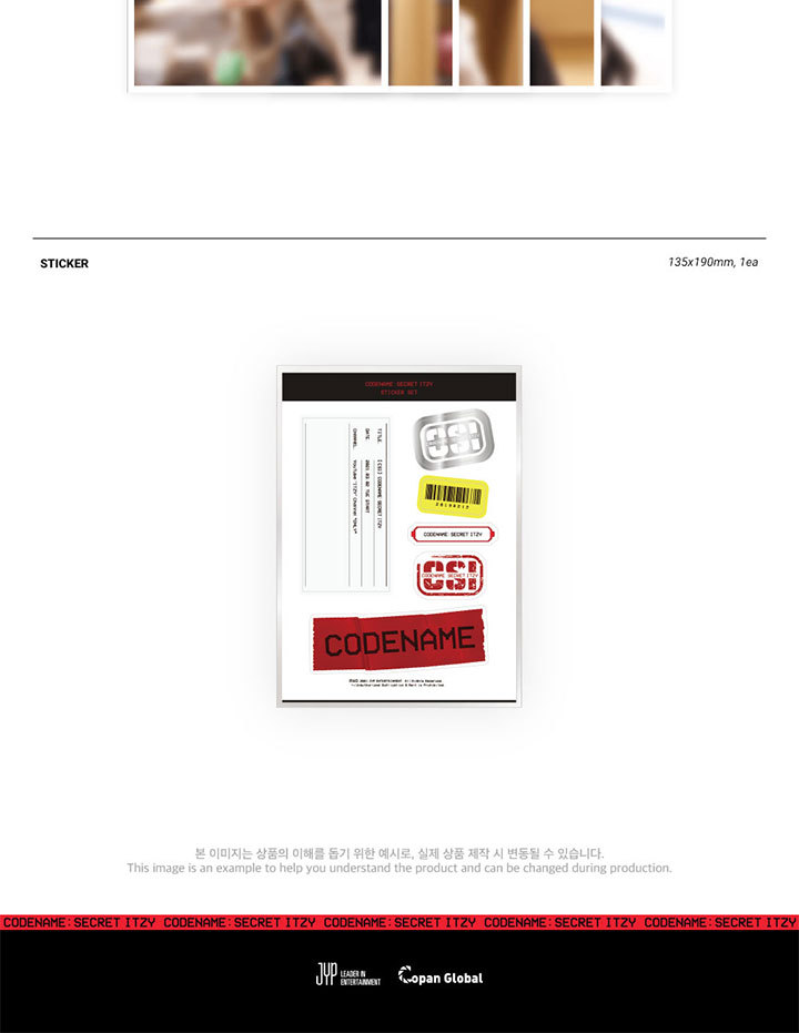 ITZY POP UP STORE GOODS behind dvd 