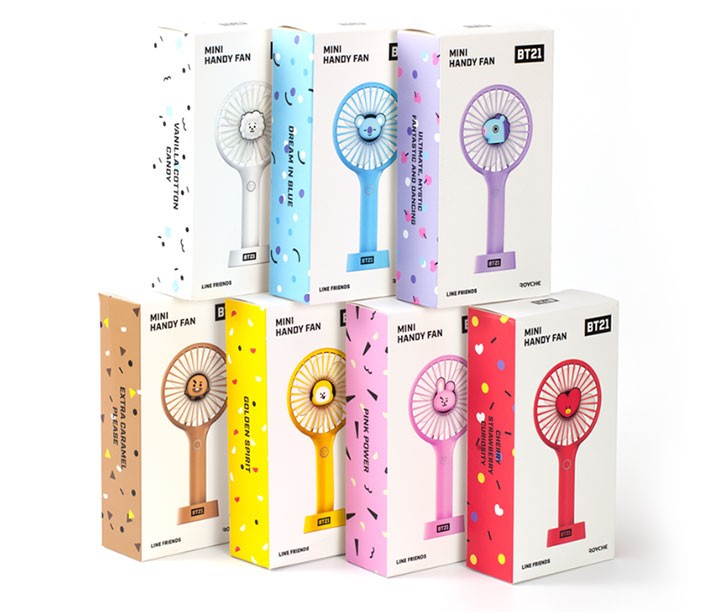 BTS 防弾少年団 BT21 公式グッズ MINI HANDY FAN ミニ 扇風機