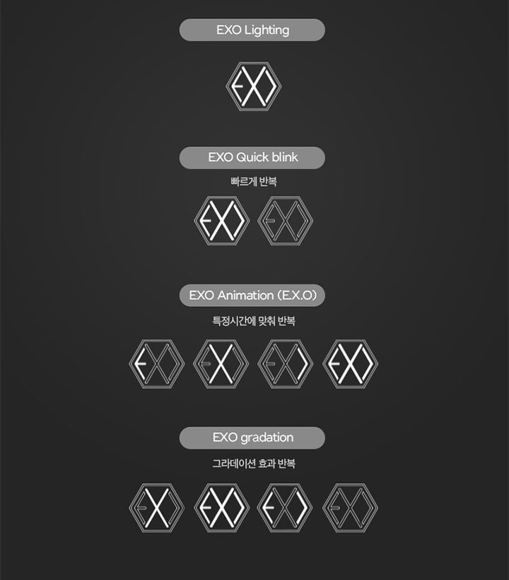公式特典付き] EXO エクソ 公式 ペンライト OFFICIAL FANLIGHT VER 3.0