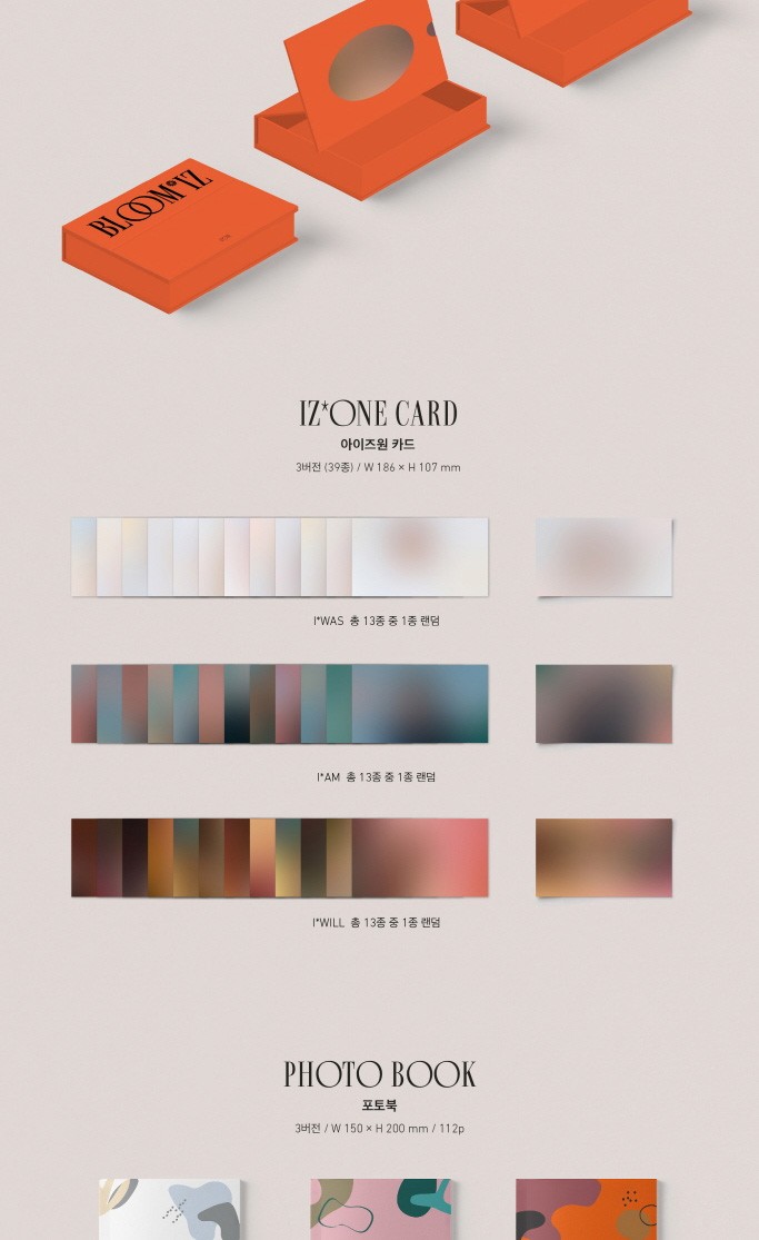 【新品未開封】IZ*ONE 1stアルバム BLOOM*IZ 3セット IZONE BLOOM IZ 1ST ALBUM 3 ALBUMS SET - Kpop USA