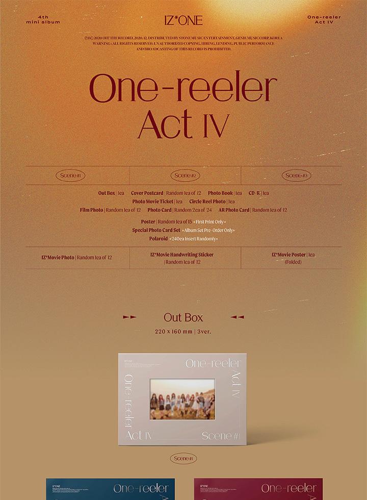 【新品未開封品】IZ*ONE One-reeler Act IV アルバム 27393-IZONE-Mini-Album-Vol.-4-