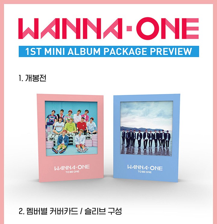 Wanna One ワナワン ミニアルバム ランダムカバー・バージョン 1X1=1