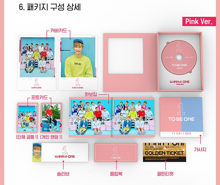Wanna One ワナワン ミニアルバム ランダムカバー・バージョン 1X1=1
