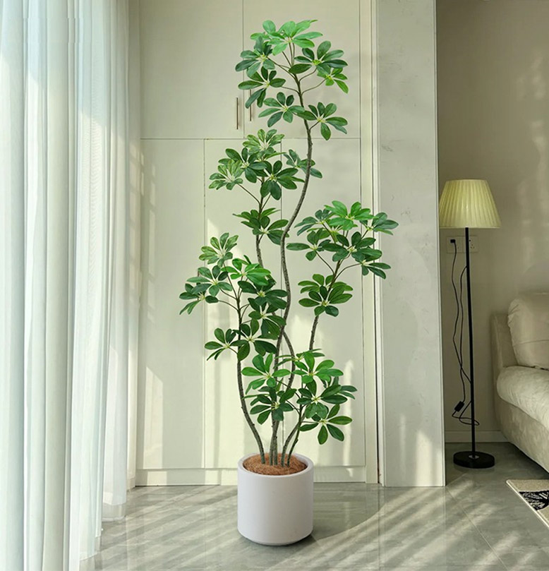 観葉植物　大型　シェフレラ　190cm位　ナチュラルインテリア　 フェイクグリーン 大型 おしゃれ 観葉植物 フェイク リアル 造花