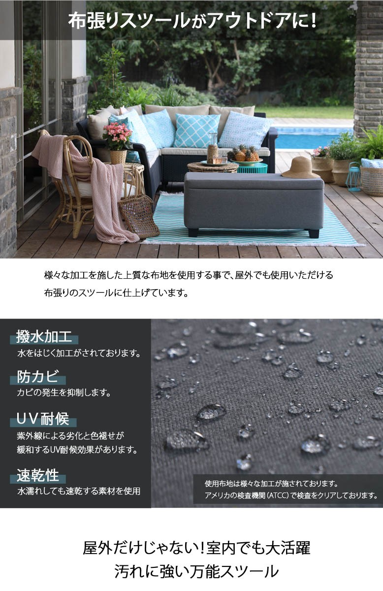 ケター アウトドア収納スツール ミランガーデンソファ Keter Garden