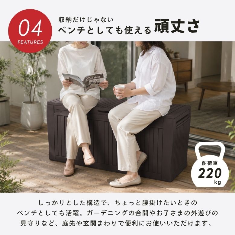 KETER（ケター） コンフィ ガーデンボックス ｜ 物置 屋外 収納 屋外