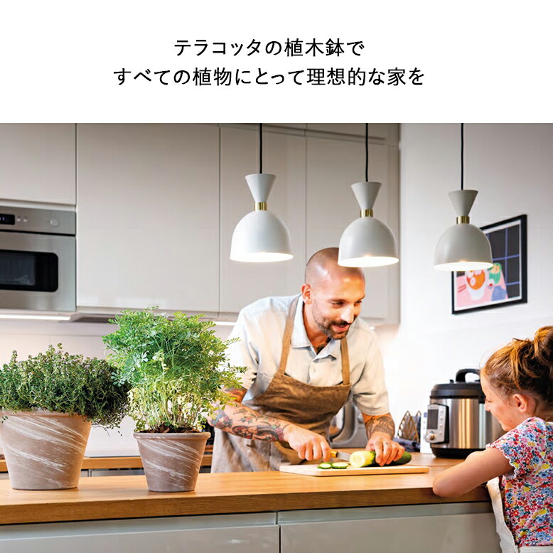 【おいしい】Theia2鉢Lamandau2鉢分 鉢カバー ポリゴ ヘクサ 8号鉢用 白 #KONTON FM-027W43E | 鉢