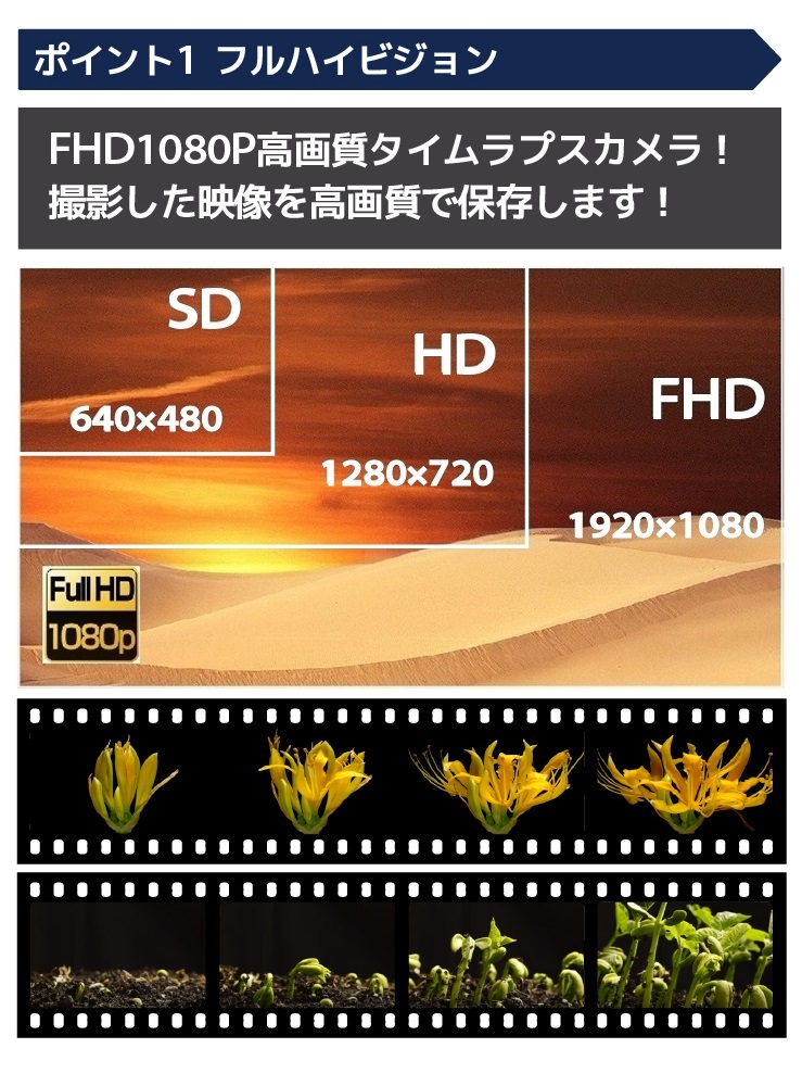 タイムラプスカメラ 記録用カメラ 監視カメラ 防犯 定点撮影 定点観測