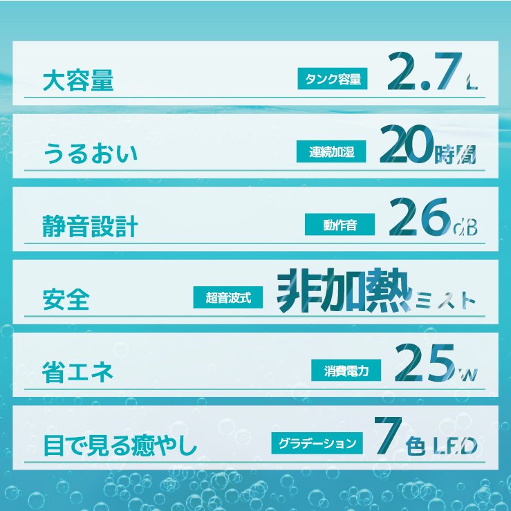 加湿器 超音波式 しずく型 おしゃれ アロマ おすすめ 卓上 20時間 大容量 2.7L 330ml/h タンク 2.7リットル 2.7リッター  送料無料 HG-ASL014 :HG-ASL014-WHITE:ハンファ・ジャパン - 通販 - Yahoo!ショッピング