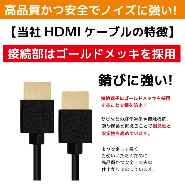 SHD HDMIケーブル 20m HDMI2.0規格 イコライザー付き レッド 通販