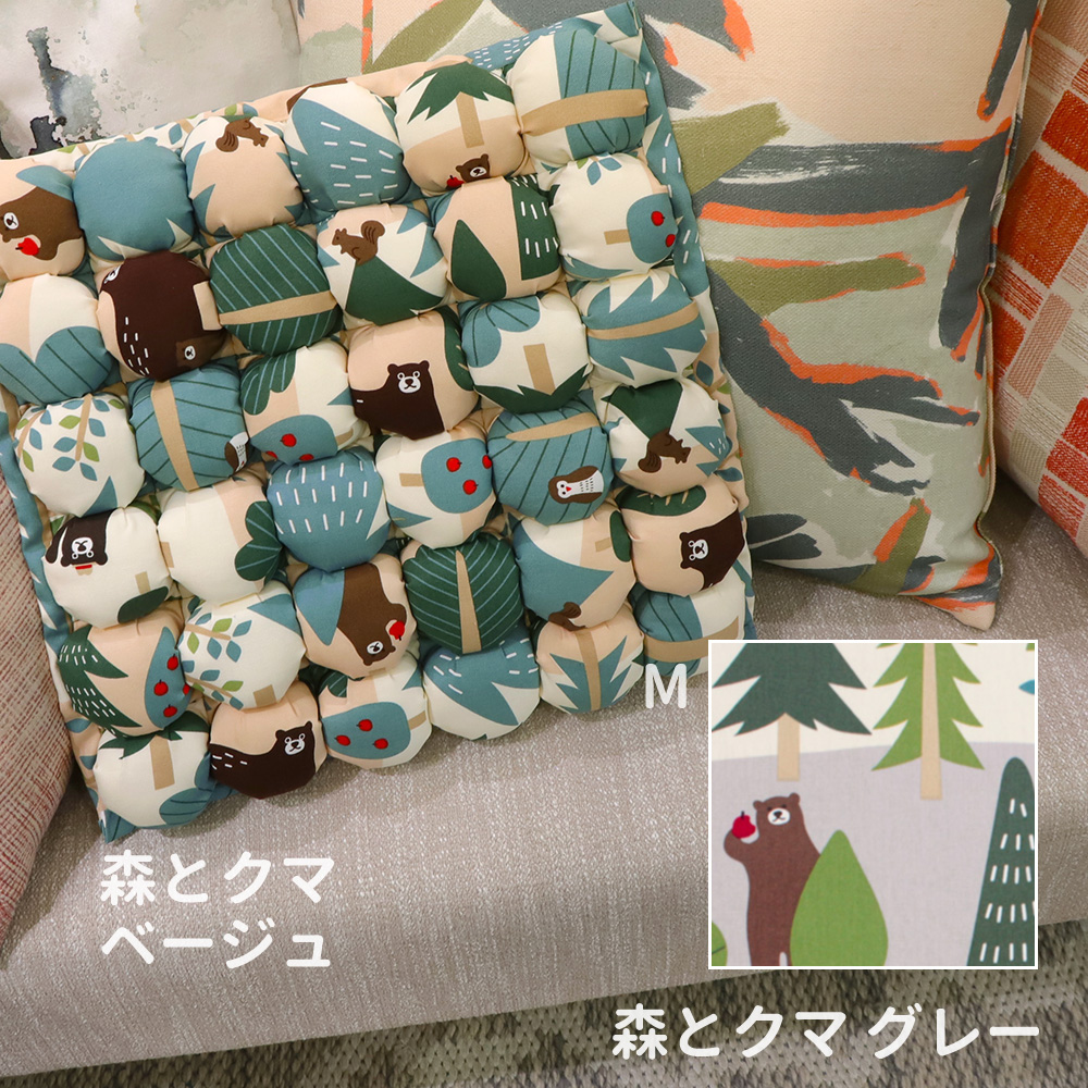 日本製 ぽっこクッション パフクッション 手作り | 厚手 4cm チェア