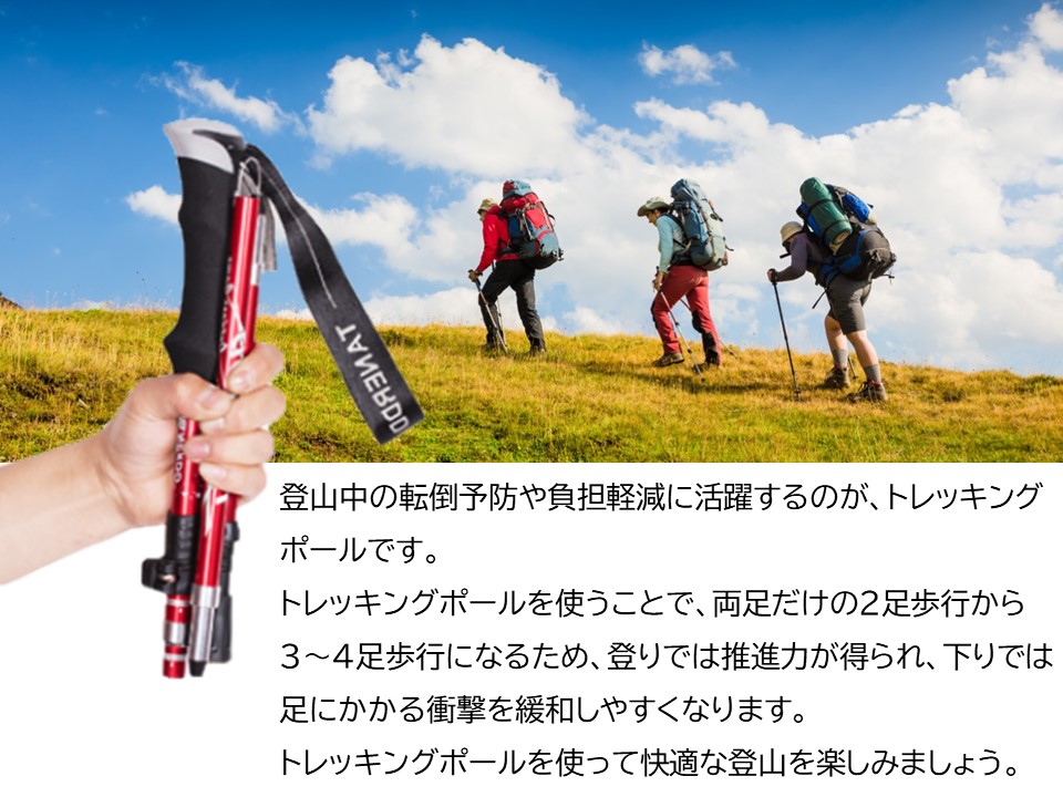 トレッキング ポール 折りたたみ キャンプ 滑り止め 登山 護身用 長さ