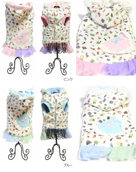 レースパーカーワンピース