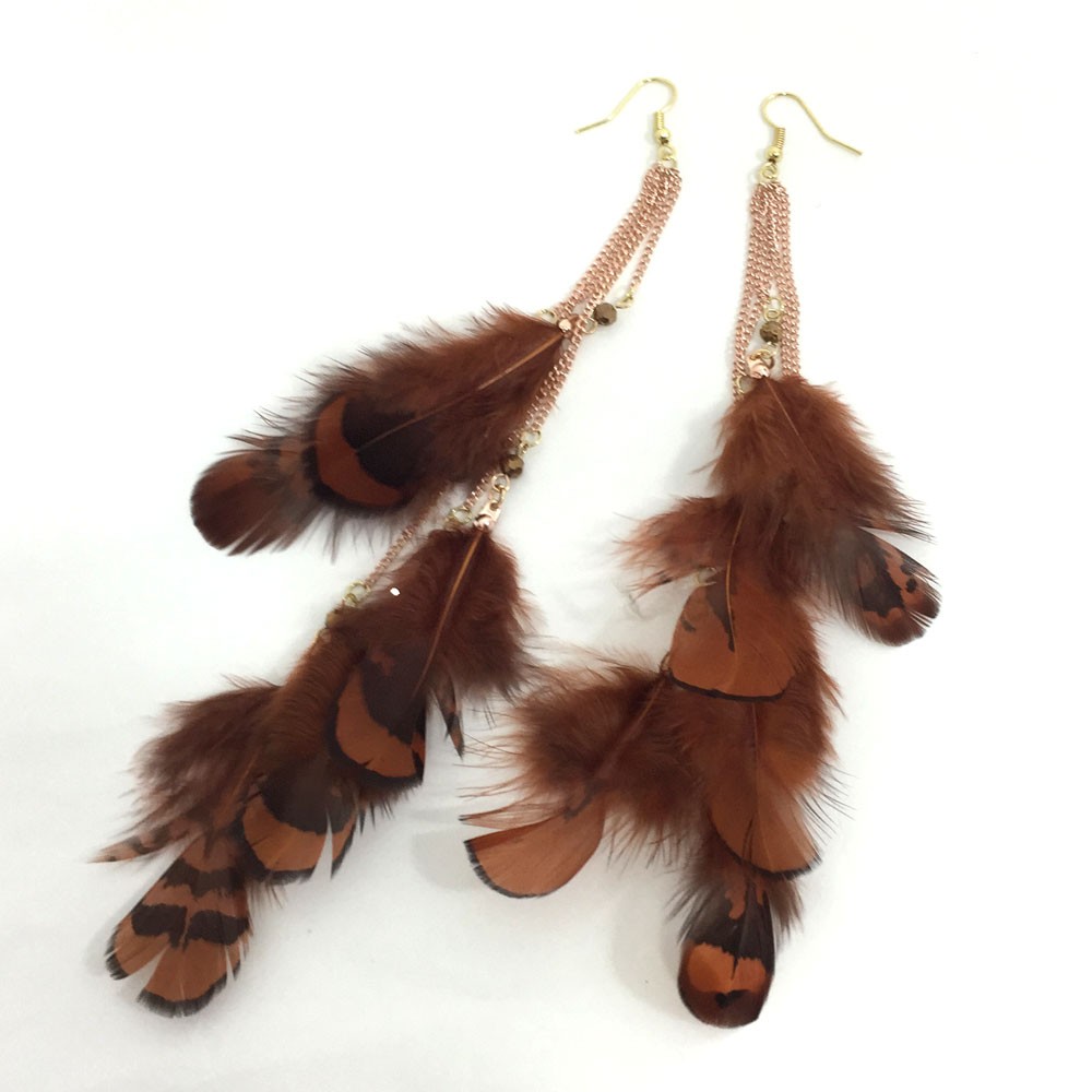 5連フェザーピアス