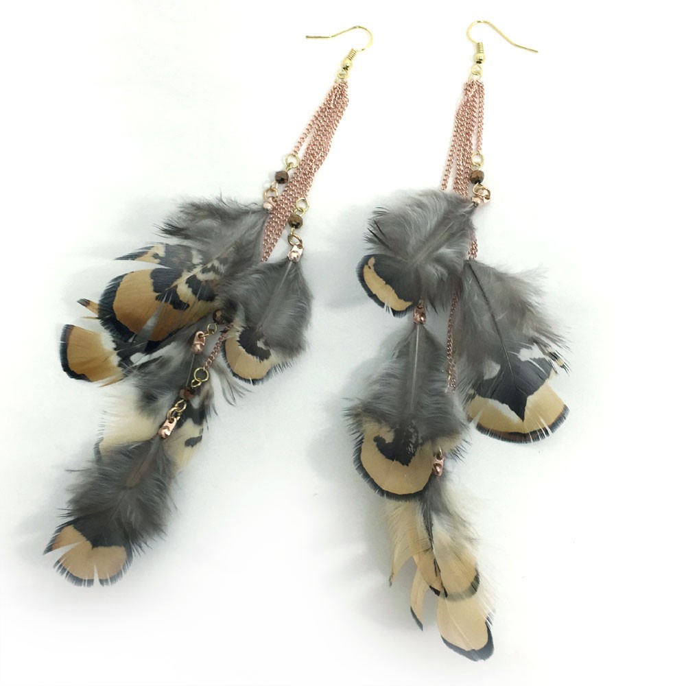 5連フェザーピアス