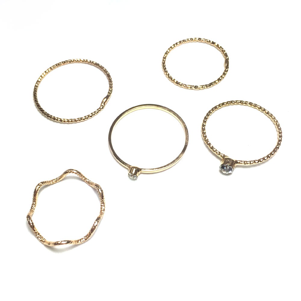極細リング 5点セット