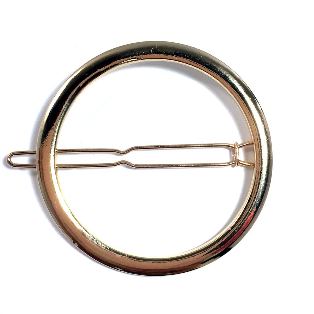 大きなサークルバレッタ