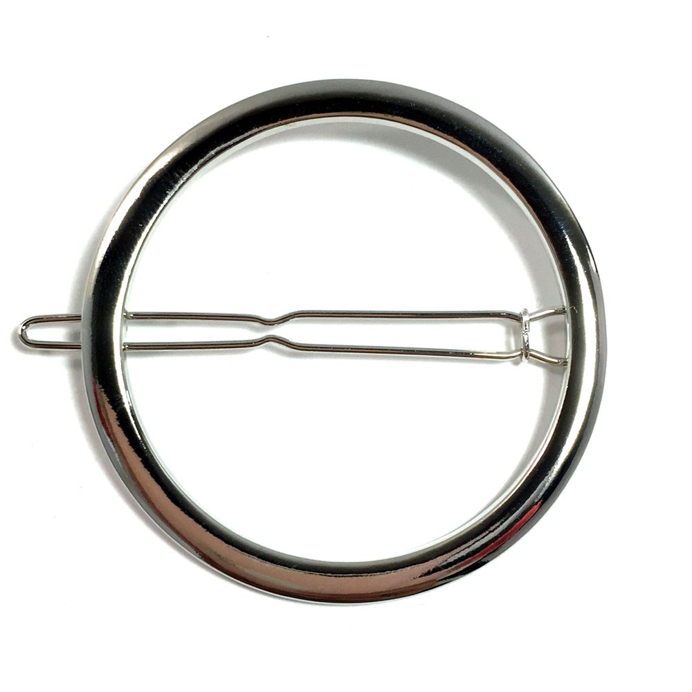 大きなサークルバレッタ