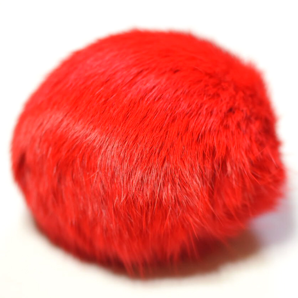 リアル ラビット ファー ポンポン クリップ ピン チャーム 10cm