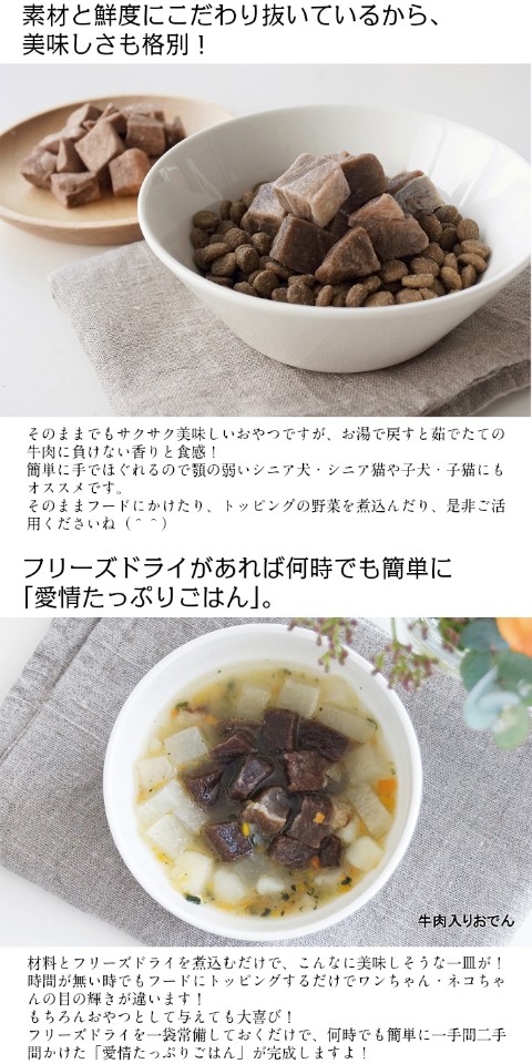 国産牛肉フリーズドライ