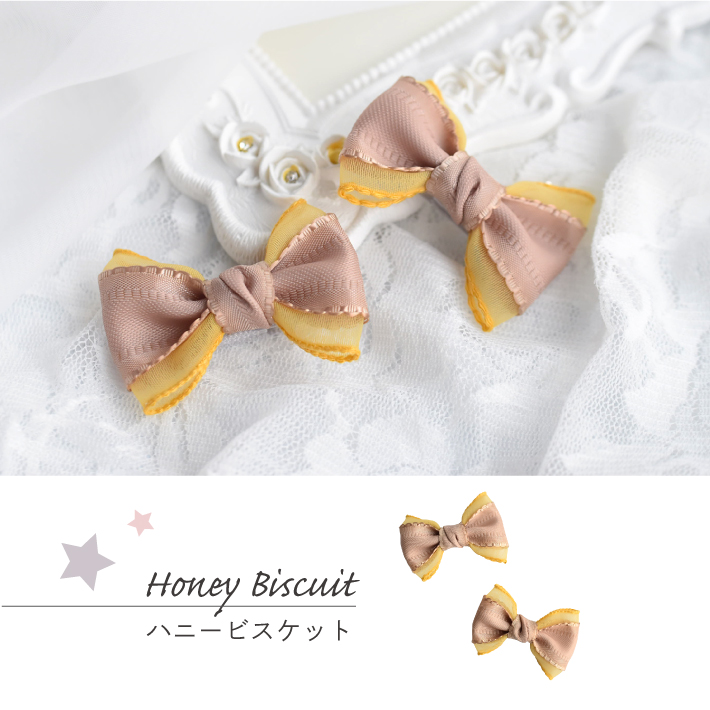 犬 ヘアアクセサリー】シフォン リボン 大きめ ヘアピン 2点セット 髪