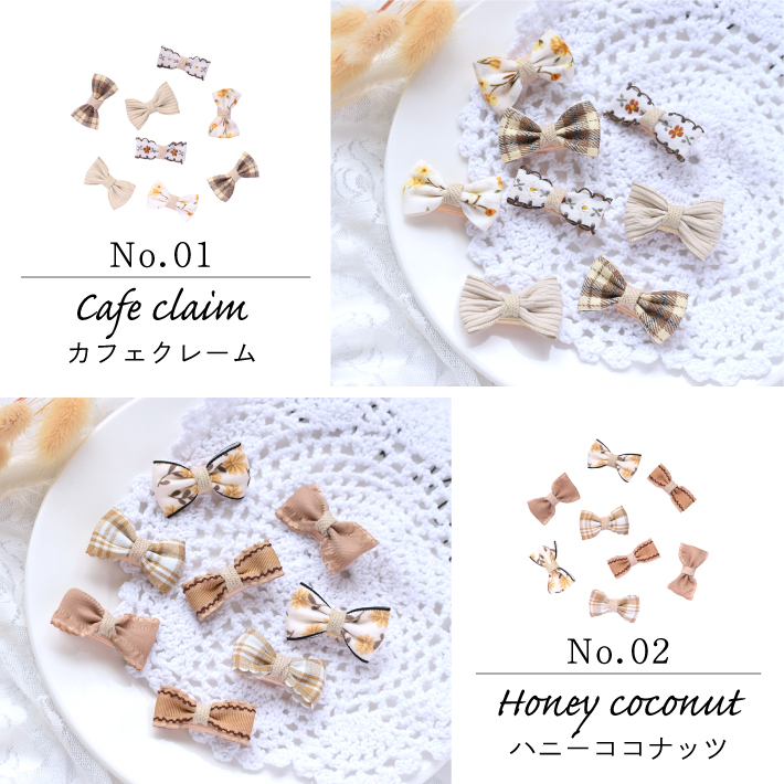 犬 ヘアアクセサリー】 リボン ヘアピン 8点セット J 髪留め 髪飾り