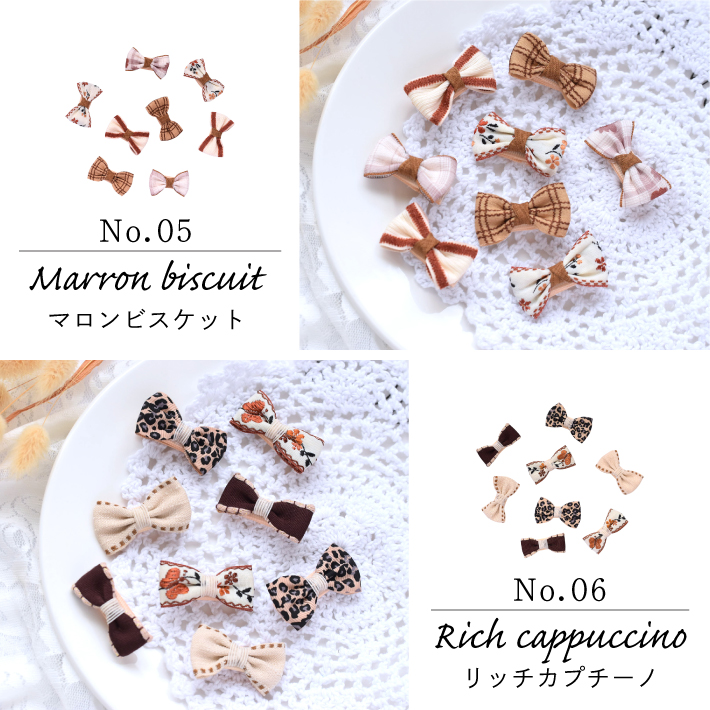 犬 ヘアアクセサリー】 リボン ヘアピン 8点セット J 髪留め 髪飾り