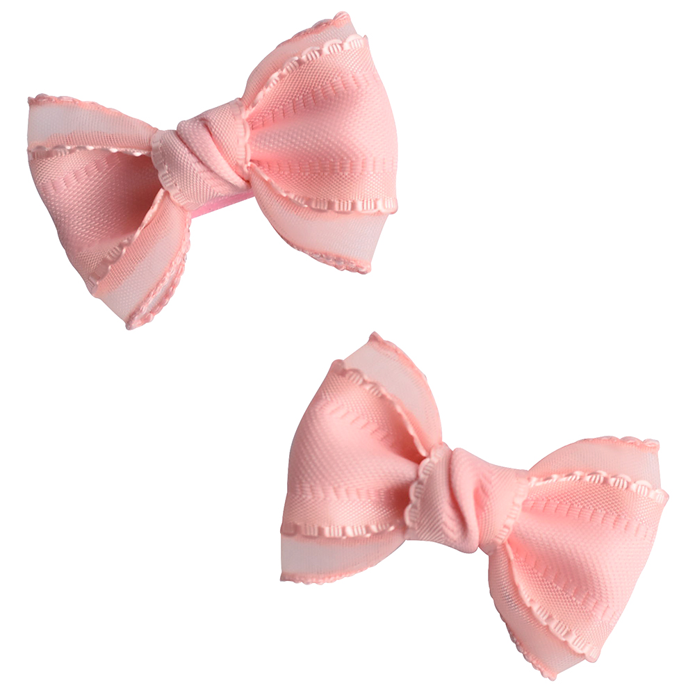 シフォンリボンヘアアクセサリー 2色セット ♥ホログラム シフォンリボンꕤ全2色♥【ベビー キッズ 赤ちゃん