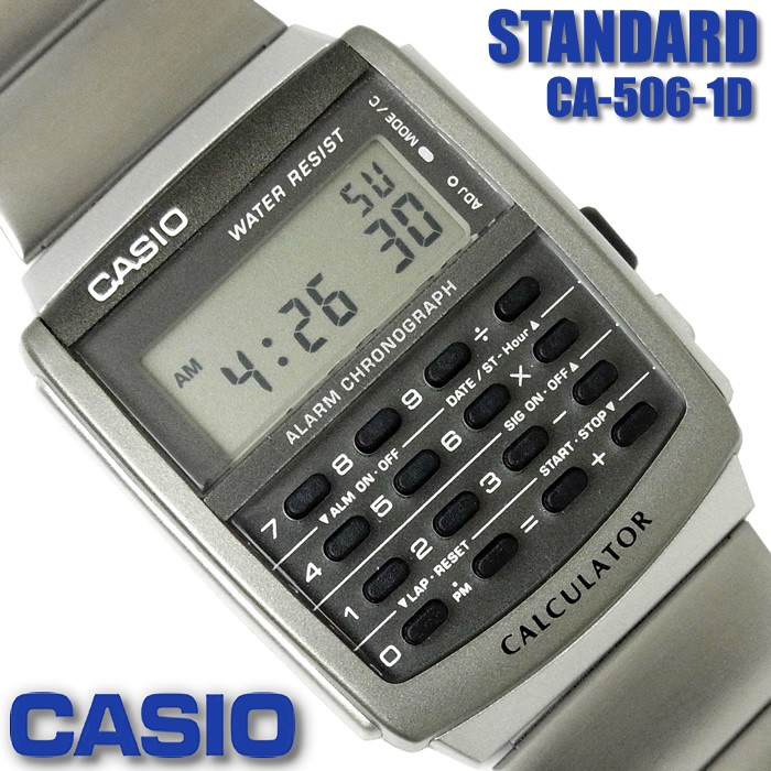 カシオ CASIO メンズ 腕時計 データバンク カリキュレーター CA 