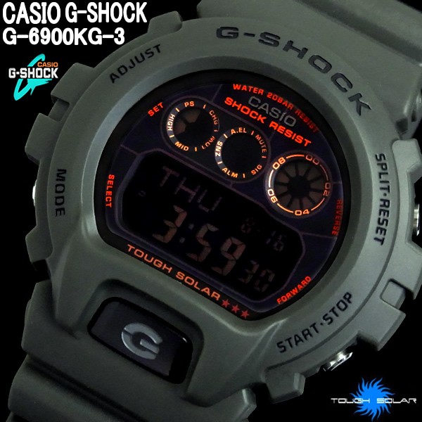 G-SHOCK カシオ 腕時計 タフソーラー G-6900KG-3 ミリタリー アーミー