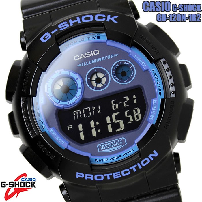 CASIO G-SHOCK 腕時計 デジタル 時計 GD-120N-1B2 カシオ Gショック