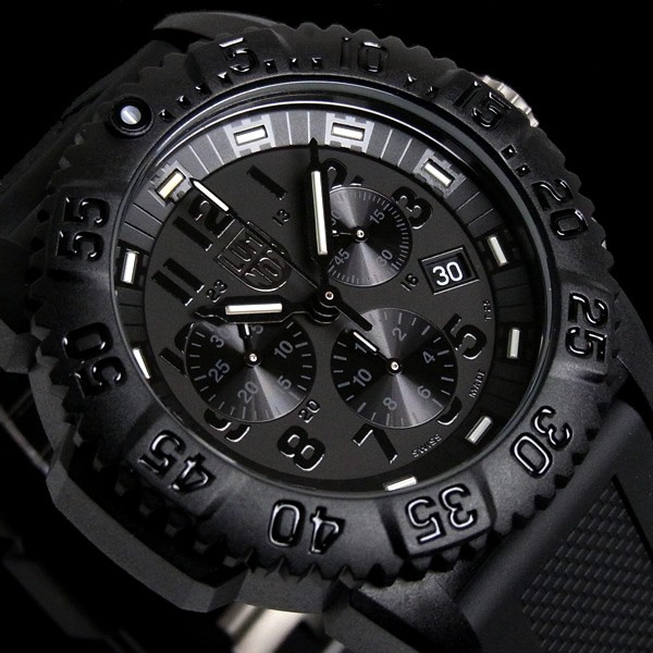 ルミノックス ブラックアウト 腕時計 LUMINOX BLACK OUT クロノグラフ