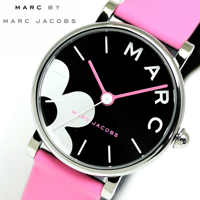 マークジェイコブス MARC JACOB レディース クラシック 36mm 花柄 花模様 デイジー ピンク シリコン MJ1622 腕時計