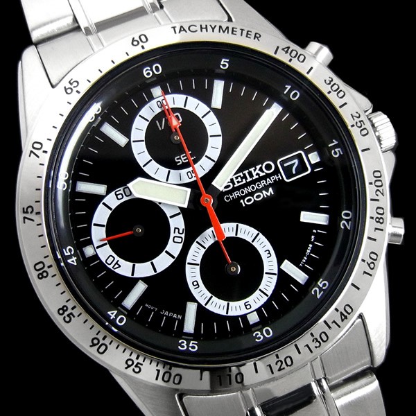 SEIKO（セイコー） クロノグラフ メンズ 腕時計 SND371P 黒 ブラック