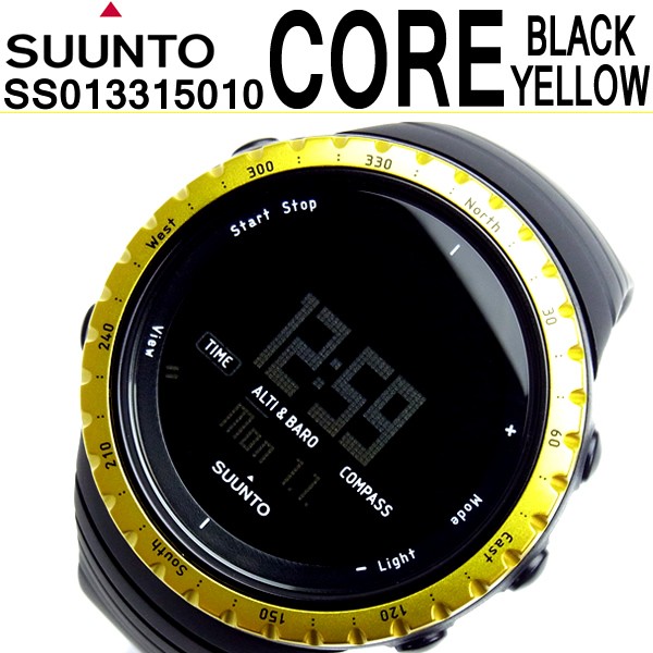 スント SUUNTO コア Core ブラックイエロー 腕時計 SS013315010