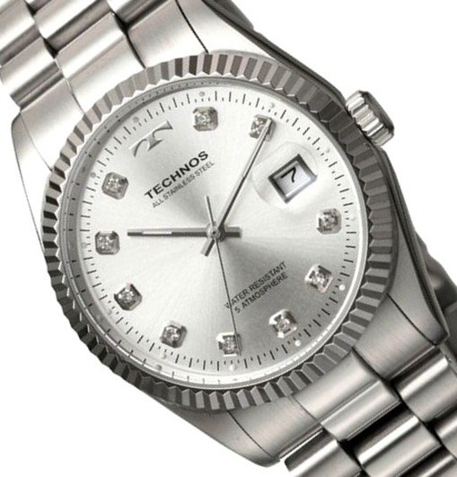メーカー正規品】TECHNOS テクノス 高級感 腕時計 ラウンド デイト
