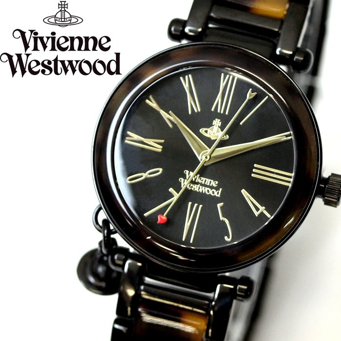 ヴィヴィアンウエストウッド VivienneWestwood レディース 腕時計 オーブ ブラック×べっ甲 VV006BKBR