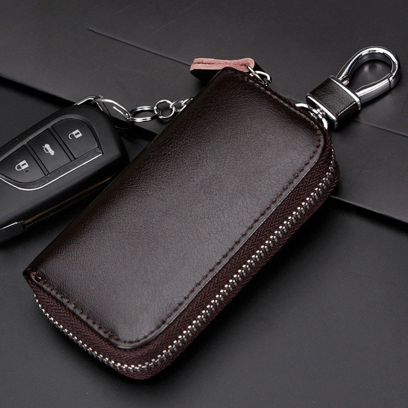 当店人気!キーケース スマートキー 本革 メンズ 車 革 レディース フック式 コンパクト カード入れ お洒落 レザー カラビナ付き 小さめ 取り外せる リング式 |  | 02