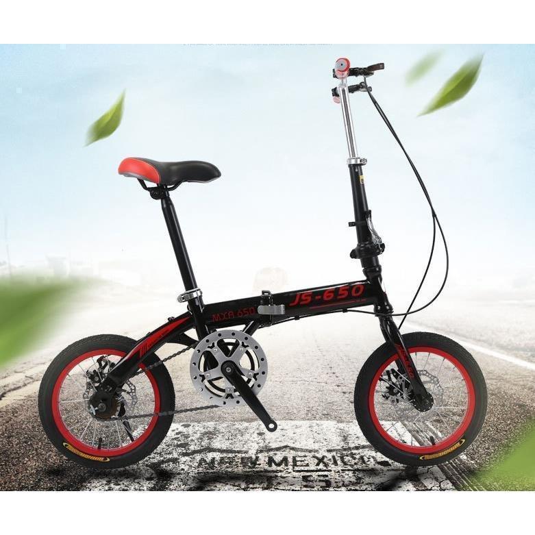 大人用折りたたみ自転車超軽量卸売学生自転車ディスクブレーキ可変速通勤自転車 赤字覚悟!折りたたみ自転車 14インチ 6段変速 自転車 コンパクト