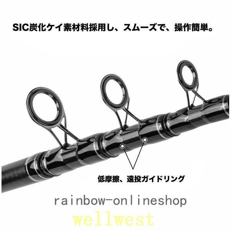 赤字覚悟!3.6Mロッドコンパクト釣り竿投げ竿釣竿炭素繊維伸縮式